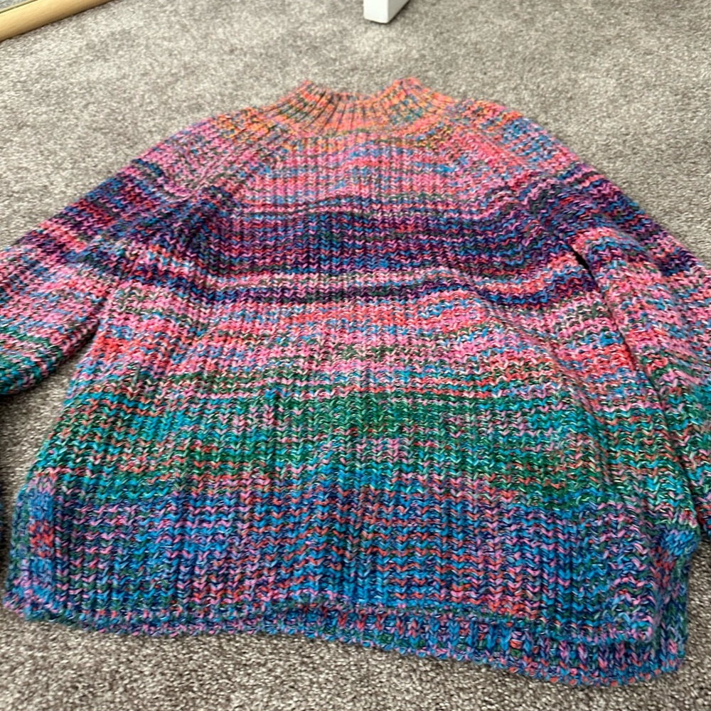 Vintage GAP Rainbow Knit Turtleneck Sweater - Picture 9 of 12